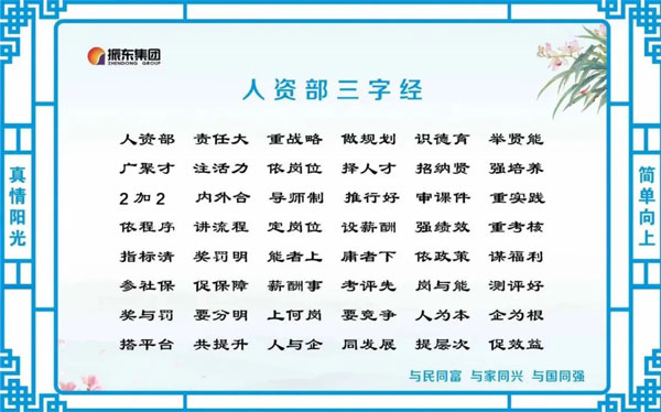 Z6尊龙凯时人资部三字经 Z6尊龙凯时人资部三字经